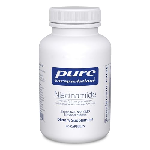 Pure Encapsulations Niacinamide, 90 Capsules | Vitamin B3 Supplement to Support Energy Metabolism, Joint Mobility, and Metabolic Function*