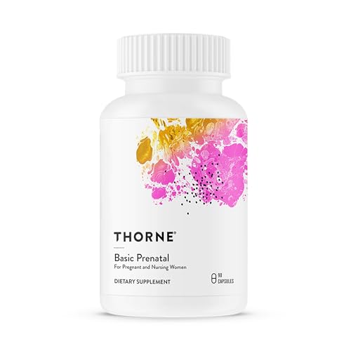 THORNE Basic Prenatal, Includes Active Folate, Choline & Iron, 90 Capsules |