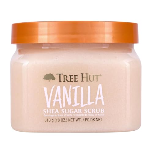 Tree Hut Vanilla Body Scrub, Exfoliating Sugar Scrub, Vegan, 18 Oz |