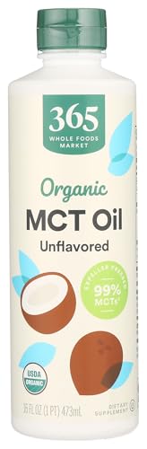 365 by Whole Foods Market, Organic MCT Oil, Unflavored, 16 Fl Oz