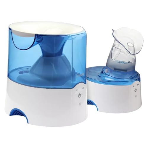 Crane Steam Inhaler & Warm Mist Humidifier, 0.5 Gallon, Humidifier FSA Eligible,