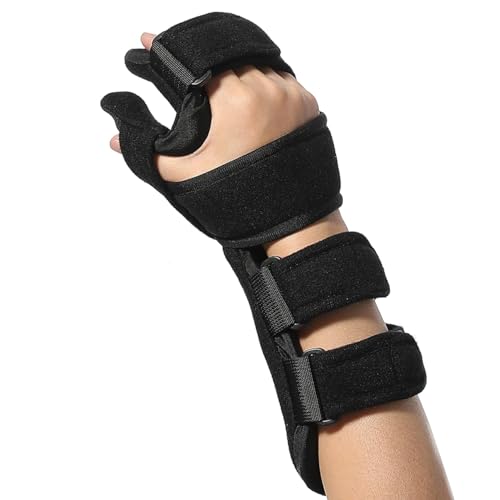 Fanwer Resting Hand Splint, Hand Brace with Hand Support and 5 Finger