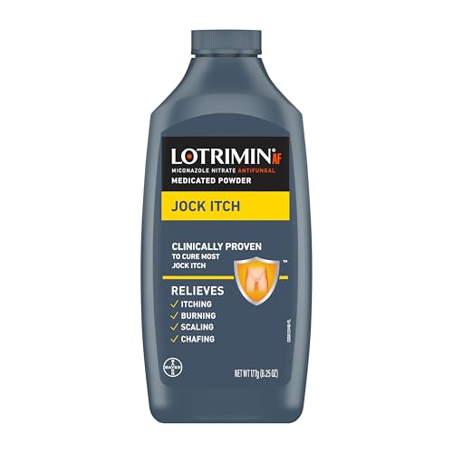 Lotrimin Antifungal Jock Itch Medicated Powder with Miconazole Nitrate, Jock Itch Treatment