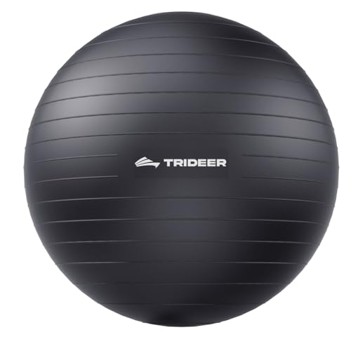 Trideer Extra Thick Yoga Ball Exercise Ball, 5 Sizes Ball Chair, Heavy