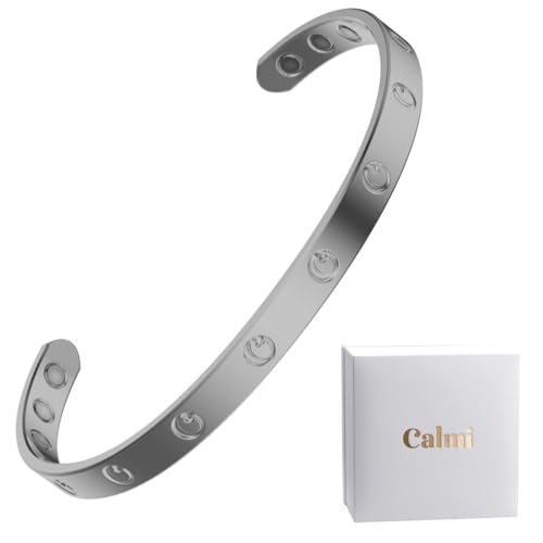 CALMI - Magnetic Wellness Bracelet with Adjustable Stainless Steel Design - 18K
