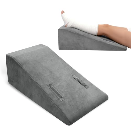 CRAURU Leg Elevation Pillow, Trapezoidal Foot Elevation Pillow for Elevation for Swelling,