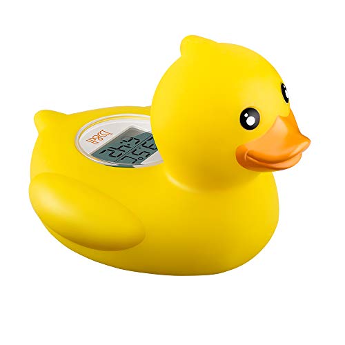 b&h Baby Bath Thermometer, Safety Water Temperature Monitor, Classic Duck | Baby tub & Room Thermometer, Infant Floating Toy, Hot Cold Color Alert, Accurately, Instant Reading, Newborn Bath Essentials