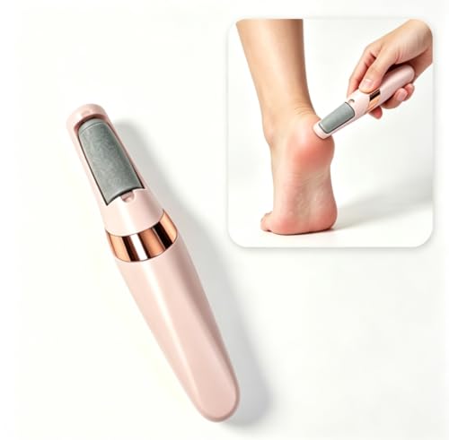 Rechargeable Electric Callus Remover with Extended Handle, Waterproof Electronic Foot File for