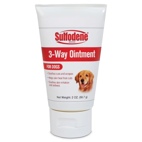 Sulfodene Dog Wound Care 3-Way Ointment, Soothes Cuts and Scrapes, 2 oz