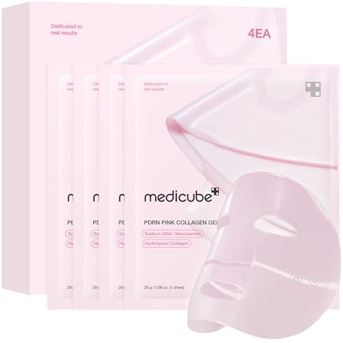 medicube Jelly Gel Mask with Salmon DNA PDRN Pink Collagen, Plump &