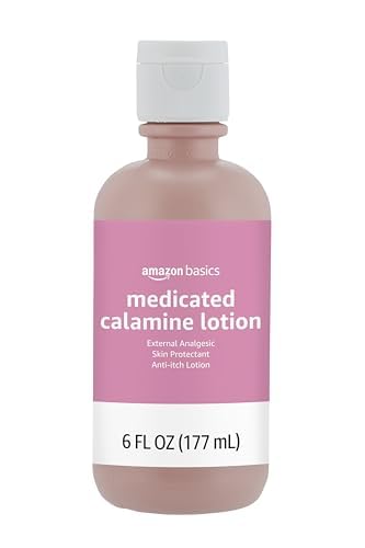 Amazon Basics Medicated Calamine Anti-Itch Lotion, 6 Fluid Ounce, 1-Pack, for Insect