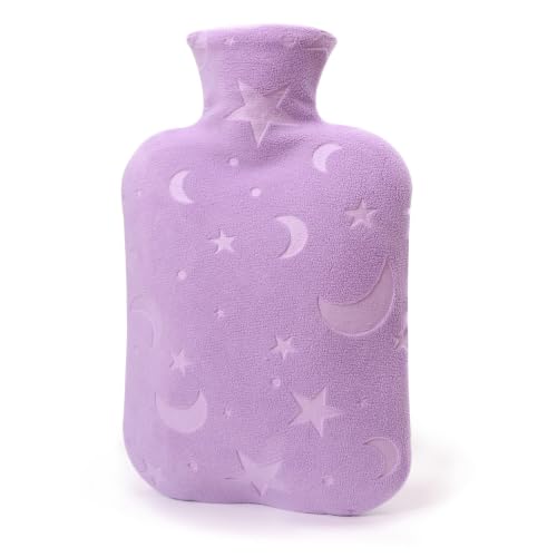 DICEVER Hot Water Bottle with Soft Cover, 2L Hot Water Bag for
