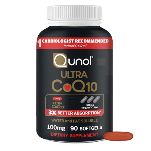 Qunol Ultra CoQ10 100mg, 3X Better Absorption, Antioxidant, 90 Softgels | #1
