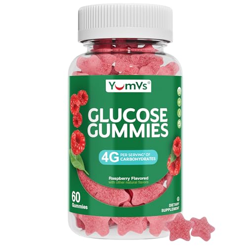 YUM-V'S Glucose Gummies – Fast Acting Glucose Chewable Gummies – Great Tasting