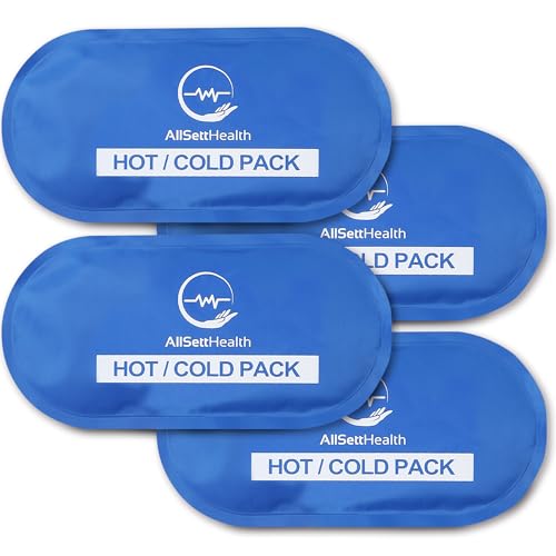 4 Pack Reusable Ice Packs for Injuries, Soft Gel Ice Packs for