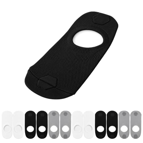 TrelaCo 6 Pairs Orthotic Insole Socks Arch Insole Liner with Silicone Grip