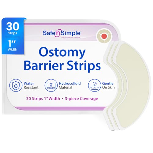 Safe n' Simple Elastic Hydrocolloid Ostomy Barrier Strips - 1" - 30