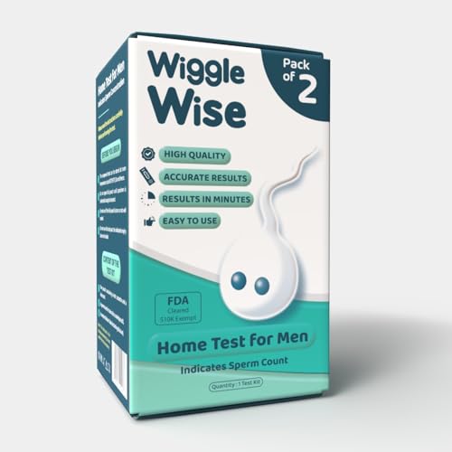 Wiggle Wise Male Fertility Test Kit - Check Sperm Count At Home,