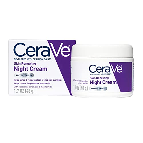 CeraVe Night Cream, Facial Moisturizer with Peptides & Niacinamide, 1.7oz | Anti-aging