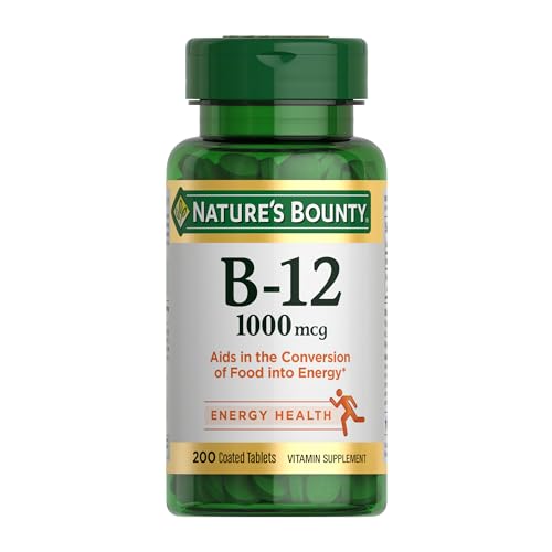 Nature's Bounty Vitamin B12 1000 mcg Caplets, 200 ct | Vitamin B12