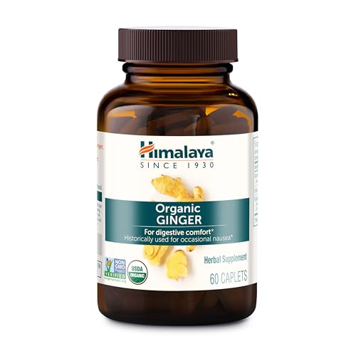 Himalaya USDA Organic Ginger Root Capsules, 60 Caplets, 60 Day Supply |