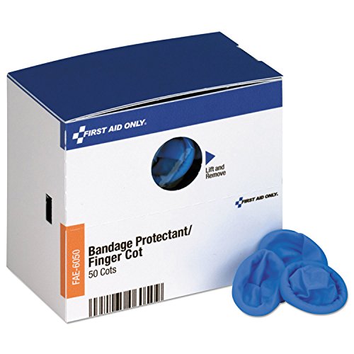 SmartCompliance Nitrile Finger Cots, 50-Count Refill | Restock SmartCompliance first aid cabinets with 50 disposable nitrile finger covers for wound and finger protection.