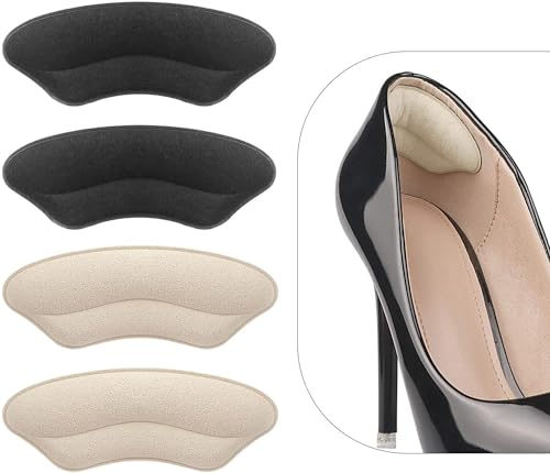 Heel Grips Liner Cushions Inserts for Loose Shoes, Heel Pads Snugs for