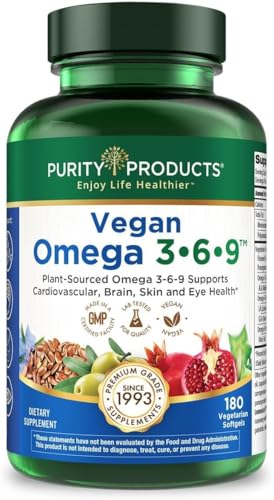 Purity Products Vegan Omega 3 6 9 Formula Essential Fatty Acid Complex