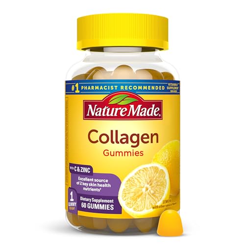 Nature Made Collagen Gummies with Vitamin C and Zinc, 60 Gummies |