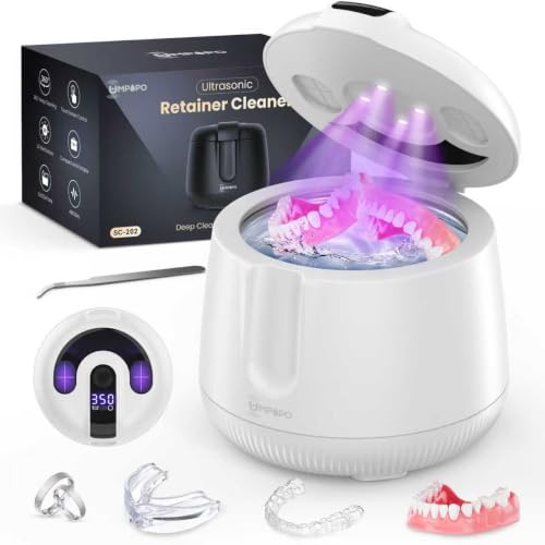 Ultrasonic Retainer Cleaner Machine 48kHz, Dental Ultrasonic Care Cleaner | Ultrasonic Retainer