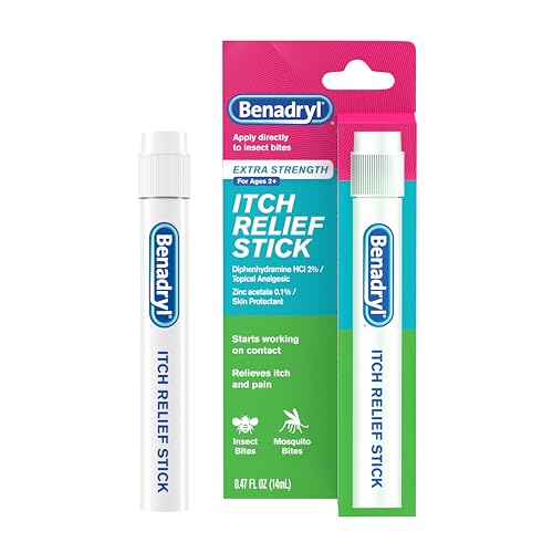 Benadryl Itch Relief Stick, Extra Strength, 0.47 fl. Oz | For Rashes,
