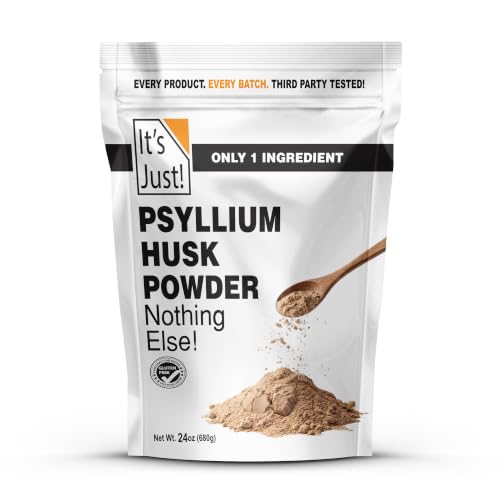 It's Just! - Psyllium Husk Powder, Unflavored, 24oz | GLP-1 Friendly, Easy