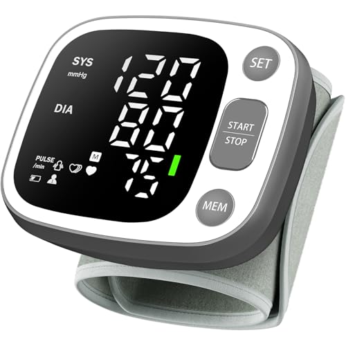 Oklar Wrist Blood Pressure Monitor, FDA Cleared Rechargeable BP Machine | For