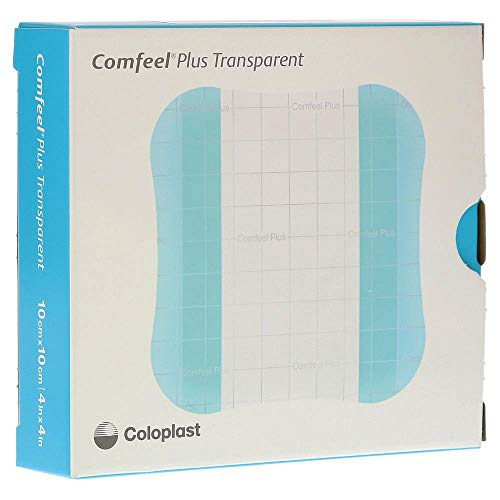 Comfeel Plus Transparent Thin Thin Hydrocolloid Dressing 4 x 4" Square Thin