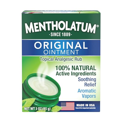 Mentholatum Original Vapor Chest Rub, Topical Analgesic Ointment, 3oz | Fast-acting, long-lasting