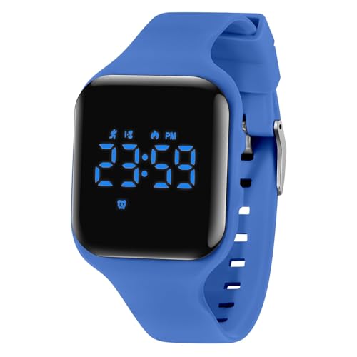 Kids Watches for Girls Boys Digital Sport Watch with Step Counter Pedometer Vibration Alarm Clock, No App Waterproof Fitness Tracker Kids Watch Boys Girls Teens Students Ages 5-16