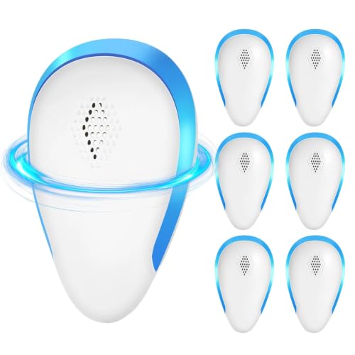 2026 Upgraded Ultrasonic Pest Repeller Indoor Insect Repeller, Pest Control Roach, Mouse, Bugs, Mosquito, Mice, Spider, Ant, Mouse Repellent, Pest Repellent Ultrasonic Plug in, 6 Pack