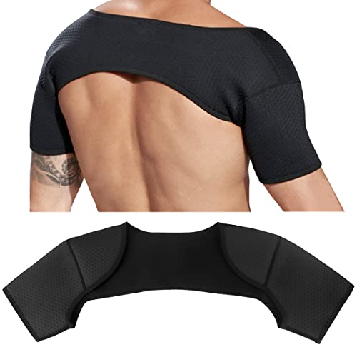 FERCAISH Double Shoulder Brace, Breathable Sports Protective Gear for Chronic Tendinitis Pain