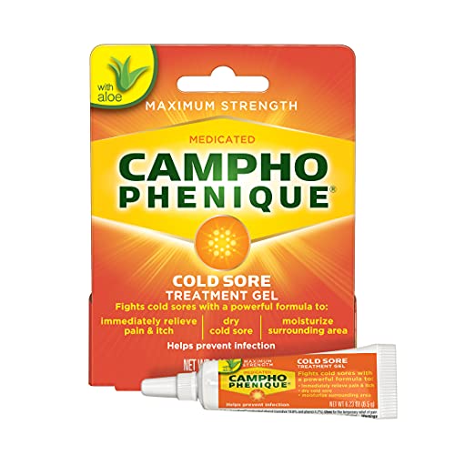 Campho Phenique Cold Sore Treatment Gel, Maximum Strength, 0.23 Oz | Provides