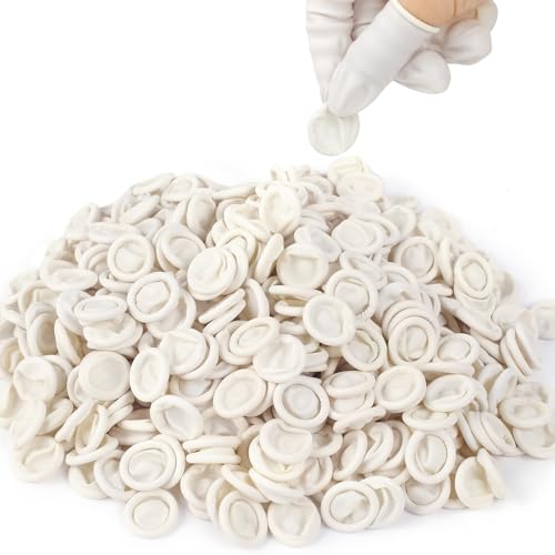 LECWELL Finger Cots Finger Gloves Disposable(Approx 480pcs),Medium Finger Protectors,Finger Covers Protection for