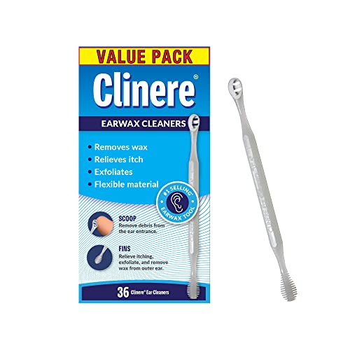 Clinere® Ear Cleaners, Ear Wax Removal Tool, Itch Relief, cleaning 36 Count