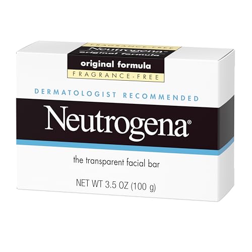 Neutrogena Original Transparent Facial Cleansing Bar, 3.5 oz | Fragrance-Free Glycerin Face