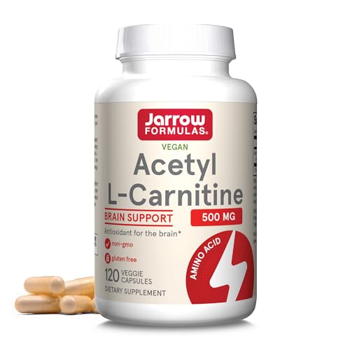 Jarrow Acetyl L-Carnitine 500 mg, Antioxidant Amino Acid, 120 Capsules | Dietary