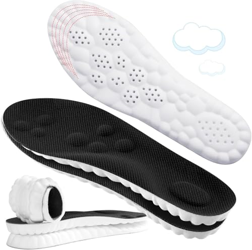 4D Cloud-Like Comfort Soles for Men - Soft Memory Foam Cushioning Insoles