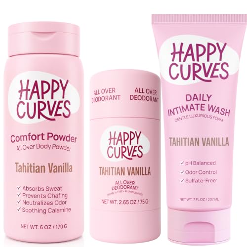 HAPPY CURVES Dusting Powder Deodorant Plus Feminine Wash & Whole Body Deo