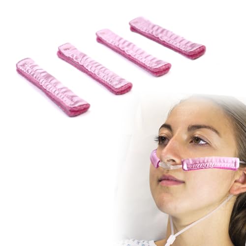 4 Pcs Nasal Oxygen Cannula Cover Satin Silky Nasal Cannula Cover Cushions