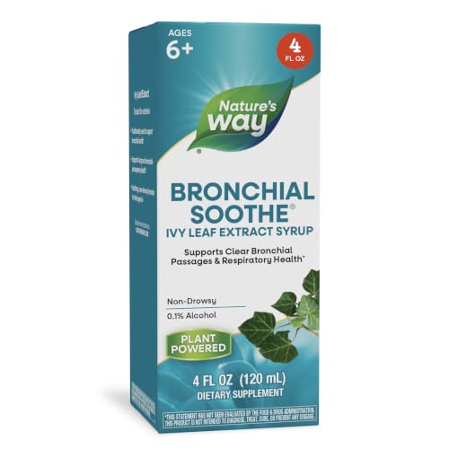 Nature's Way Bronchial Soothe Ivy Leaf Extract Syrup, Non-Drowsy, 4 Fl Oz