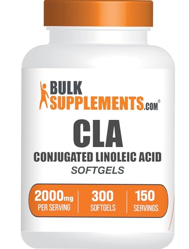 BulkSupplements.com Conjugated Linoleic Acid Softgels - CLA Supplements, CLA 2000mg, CLA Safflower