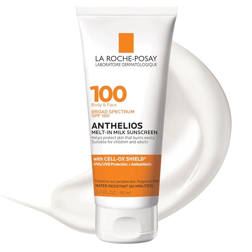 La Roche-Posay Anthelios Melt-In Milk Sunscreen for Face, Body SPF 100 3oz