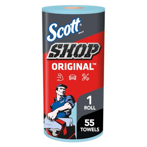 Scott Shop Towels Original, 55 Towels/Roll, 30 Rolls/Case | Blue Shop Towels